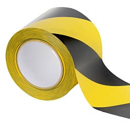 пвх лента для разметки mehlhose gmbh 100 мм х 33 м, цвет черно-желтый, kmsw10033 .jpg